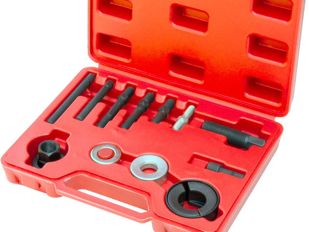 12pcs Pulley Puller Remover Installer Tool Kit for GM Power Steering Alternator