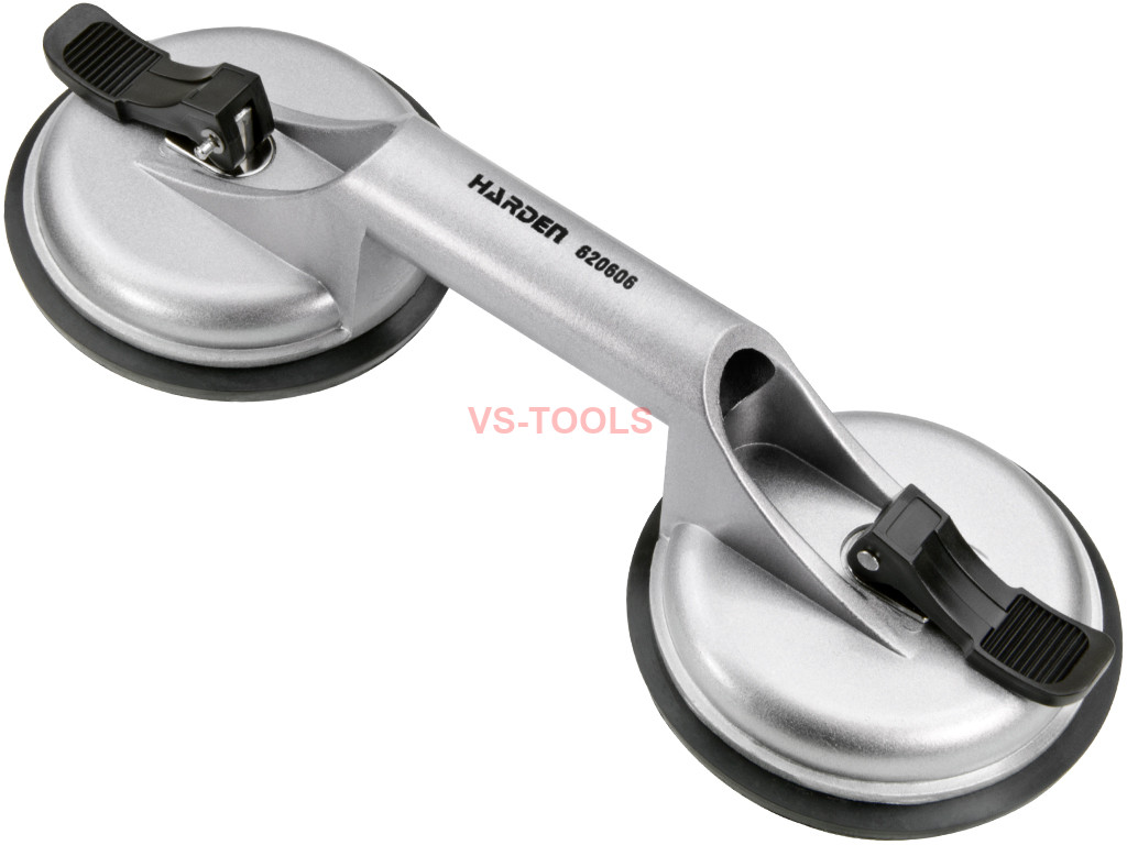 Double Aluminum Suction Cup Puller 4-7/8" Dual Heavy Duty Glass Lifter Granite 