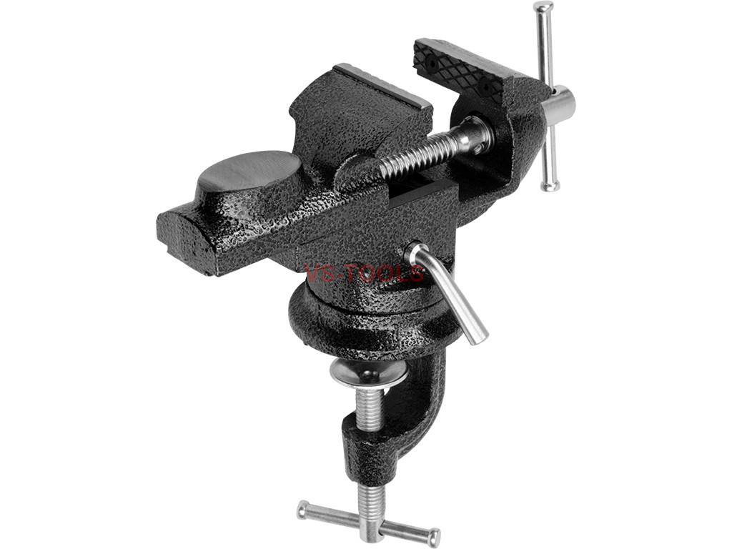 2.5/'/' inches Jaws Table Bench Top Vise Vice Swivel Base with Anvil