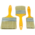 3pcs Flat Paint Cutting Brush Soft Bristle Hard Plastic Painting Stain