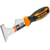 6in1 2.5in Putty Knife Scraper Paint Roller Cleaner Fiberglass Handle
