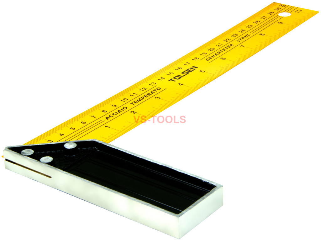 uxcell 30cm 12 90 Degree L Shape Square Silver Tone Ruler Tool