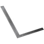24x16in Stainless Steel Large Carpenter Angle Square Ruler Metric Inch