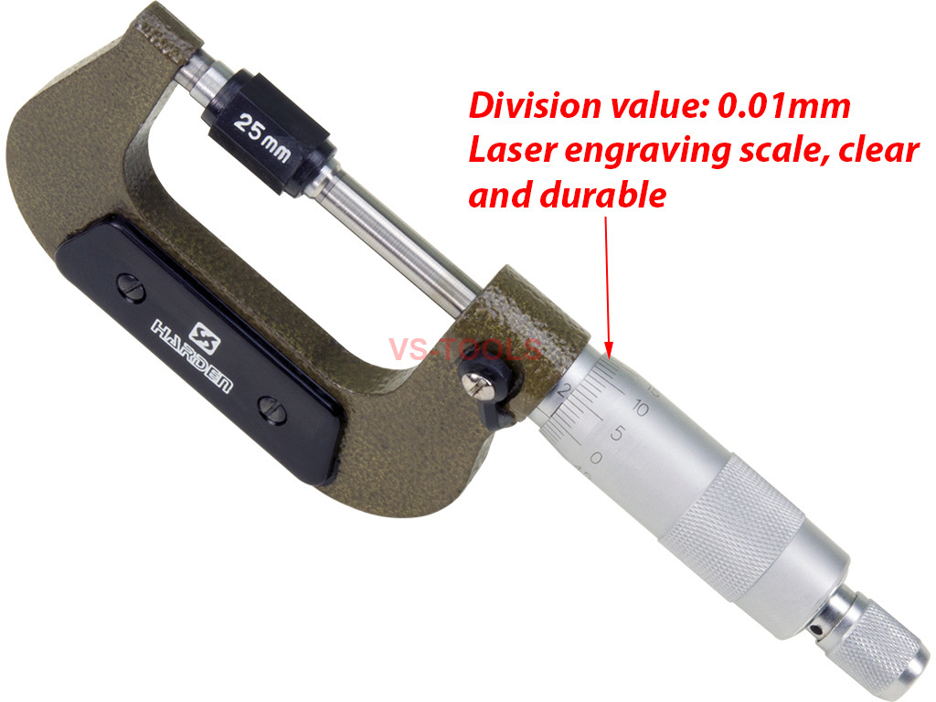 0-25mm 0.01mm Mechanist Metric Diameter Micrometer Gauge Caliper Jewelry Tool 