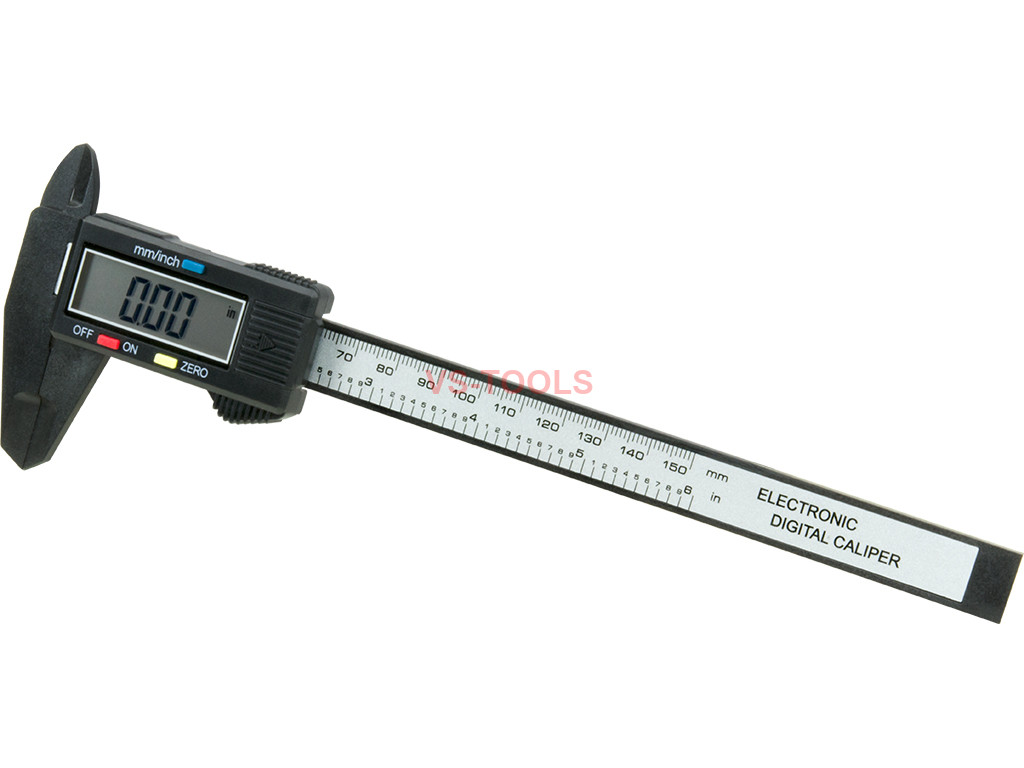 Nicoone 150mm/300mm Digital Electronic Caliper Carbon Ruler with Long Jaw Measuring Tool 150mm Electro 