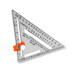 7inch Carpenter Triangle Speed Square Rafter Framing Ruler Protractor