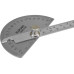 Stainless Steel Bevel Protraction 180 Degree Angle Protractor Ruler