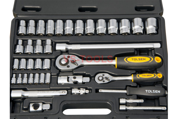 1/4 1/2inch Ratchet Wrench Automotive Metric Mechanic 4-24mm Socket Set