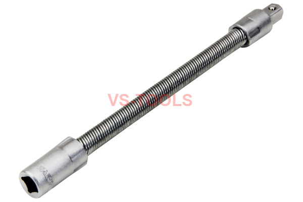 6in 150mm Long 1/4 Drive Flexible Spring Extension Socket Ratchet Bar