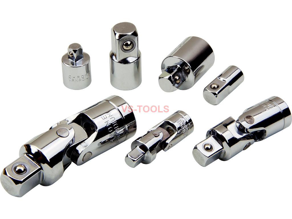 1/4" 3/8" 1/2" Pneumatic Universal Joint Ratchet Angle Extender Socket Adapter