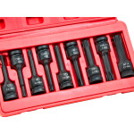 9pcs 1/2inch Drive Long RT5-RT14 Ribe Cr-Mo Impact Sockets Bits Set