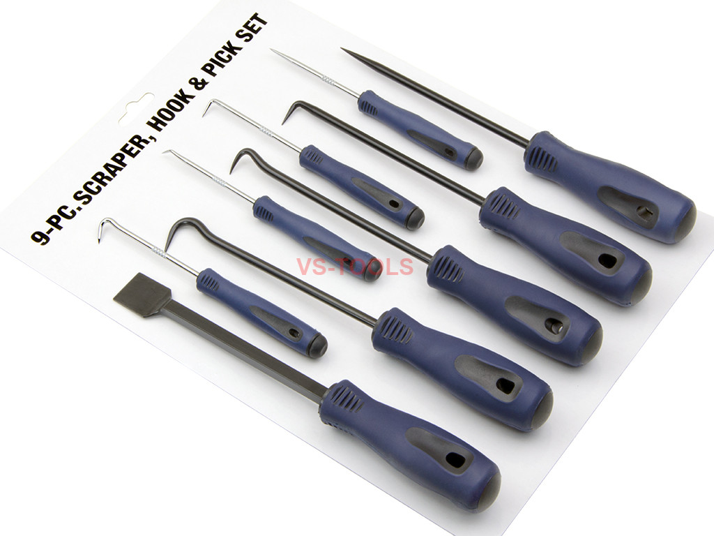 Fine tools 4 Pcs Car Oil Seal O-ring Seal Remover Stainless Steel Precision Pick and Hook Tool Set 