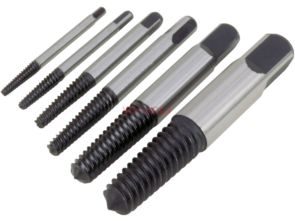 Damaged Screw Remover and Extractor 6PCS Set for Stripped Head Screw Nuts Bolts 