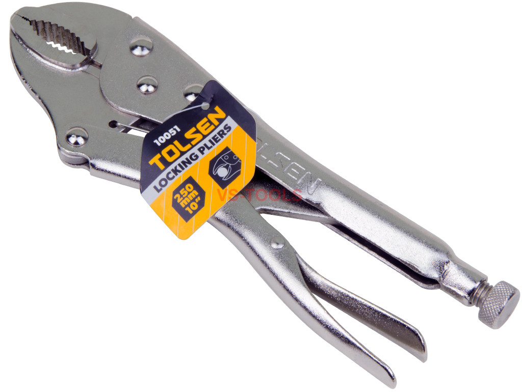 Mole Grips Set of 2  New Bergen BN 103 10" Curved Jaw Locking Plier Vice 