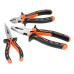 3pcs Insulated Combination Long Nose Diagonal Side Cutting Pliers Set