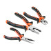 3pcs Insulated Combination Long Nose Diagonal Side Cutting Pliers Set