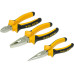 3pcs Insulated Combination Long Nose Diagonal Side Cutting Pliers Set