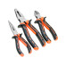 3pcs Insulated Combination Long Nose Diagonal Side Cutting Pliers Set