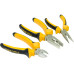 3pcs Insulated Combination Long Nose Diagonal Side Cutting Pliers Set