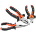 3pcs Insulated Combination Long Nose Diagonal Side Cutting Pliers Set