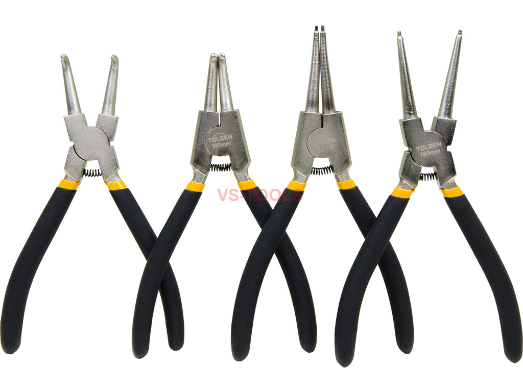 7" Snap Ring Pliers Retainer Ring Pliers C Clip Retaining Tool Internal External