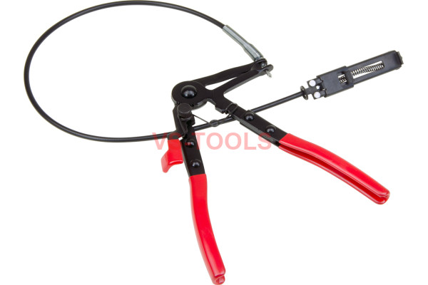 Long Reach Ratcheting Remote Access Hose Clamp Pliers 24in Cable Tool