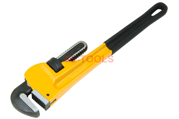 18in Iron Straight Pipe Adjustable Wrench Plumbing Water Gas Soft Grip