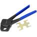 3/4inch Pex Pipe Crimping Tool Angled-heads NO/GO Gauge Copper Rings