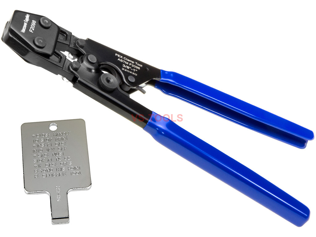 PEX CINCH CRIMPING TOOL 30 1/2" and 3/4" SS CLAMPS 