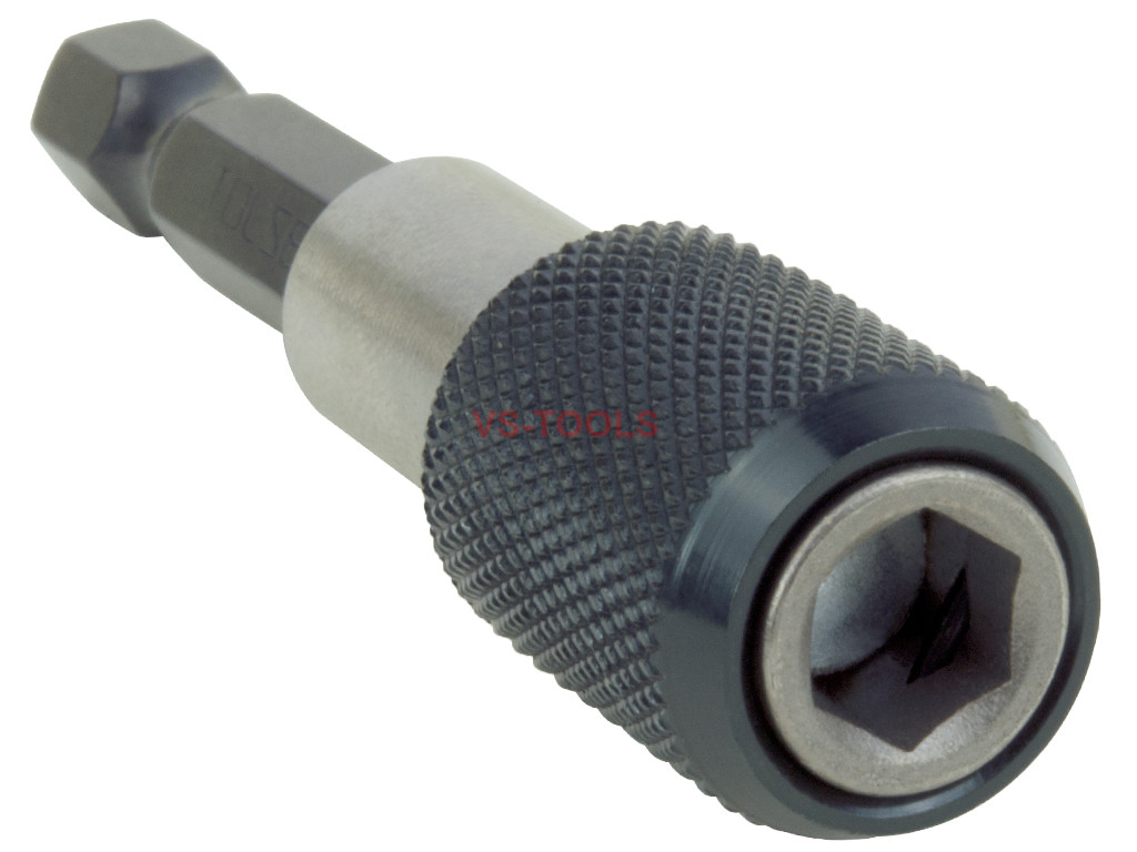 Lanhui New Hex Shank Quick Release Drill Screw Magnetic Screwdriver Metal Bit Holder 1/4”60mm 60mm, Black 