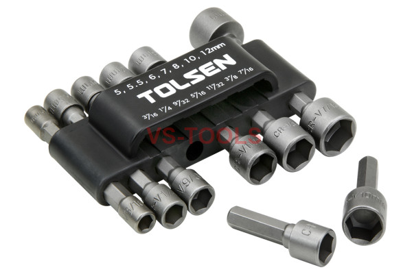 14Pcs 1/4 Hex Socket Power Drill Impact Wrench Nut Bolt Driver Adapter