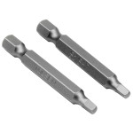 2inch Square Robertson Head Screwdriver Bit Set with 1/4inch Hex Shank