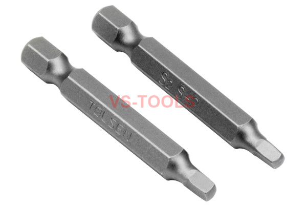 2inch Square Robertson Head Screwdriver Bit Set with 1/4inch Hex Shank