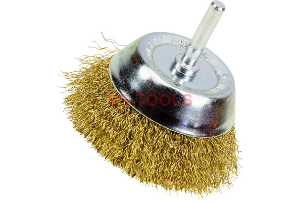 3inch Cup Wire Brush 1/4in Shank Deburring Rust Remover Cleaning Steel