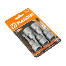 5pcs ¼ Hex 14mm 65mm Professional Metric Socket Magnetic Nut Drivers