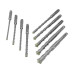 9pcs Masonry SDS Plus Hammer Carbide Drill Bits Concrete Stone Granite