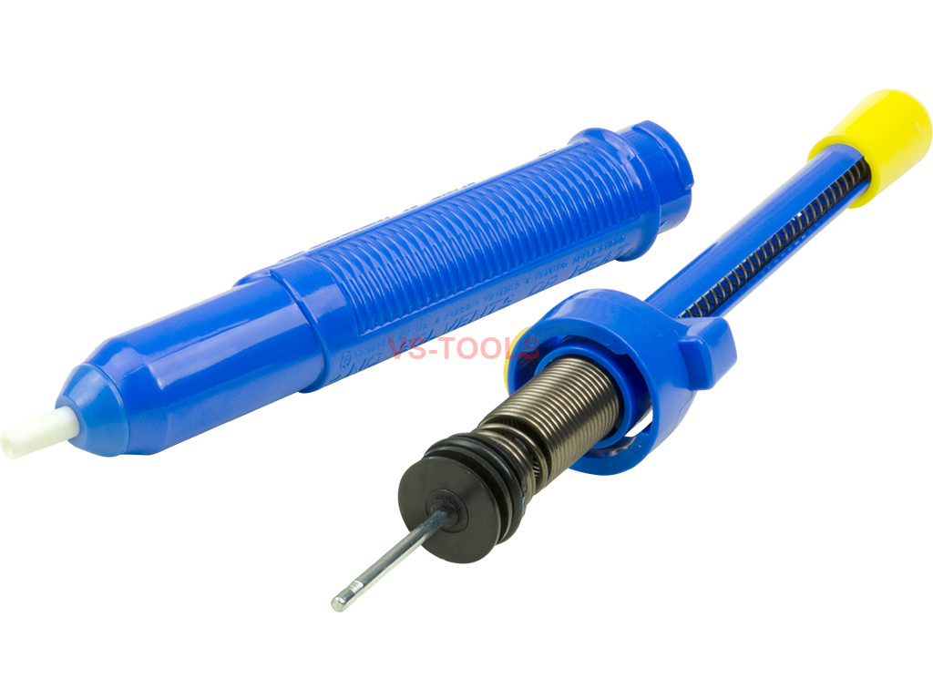 Details about   Blue Plastic Desoldering Pump 197mm Vacuum Sucker Desolder Remover Pump Suction 