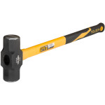 8Lb 36inch Heavy Duty Sledge Hammer Fibreglass Handle Rubberized Grip