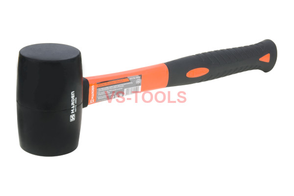 Medium Size Rubber Mallet 16oz 450g Hammer Fiberglass TPR Handle Grip