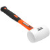 Medium White Rubber Mallet 450g 16oz Hammer Fiberglass TPR Handle Grip