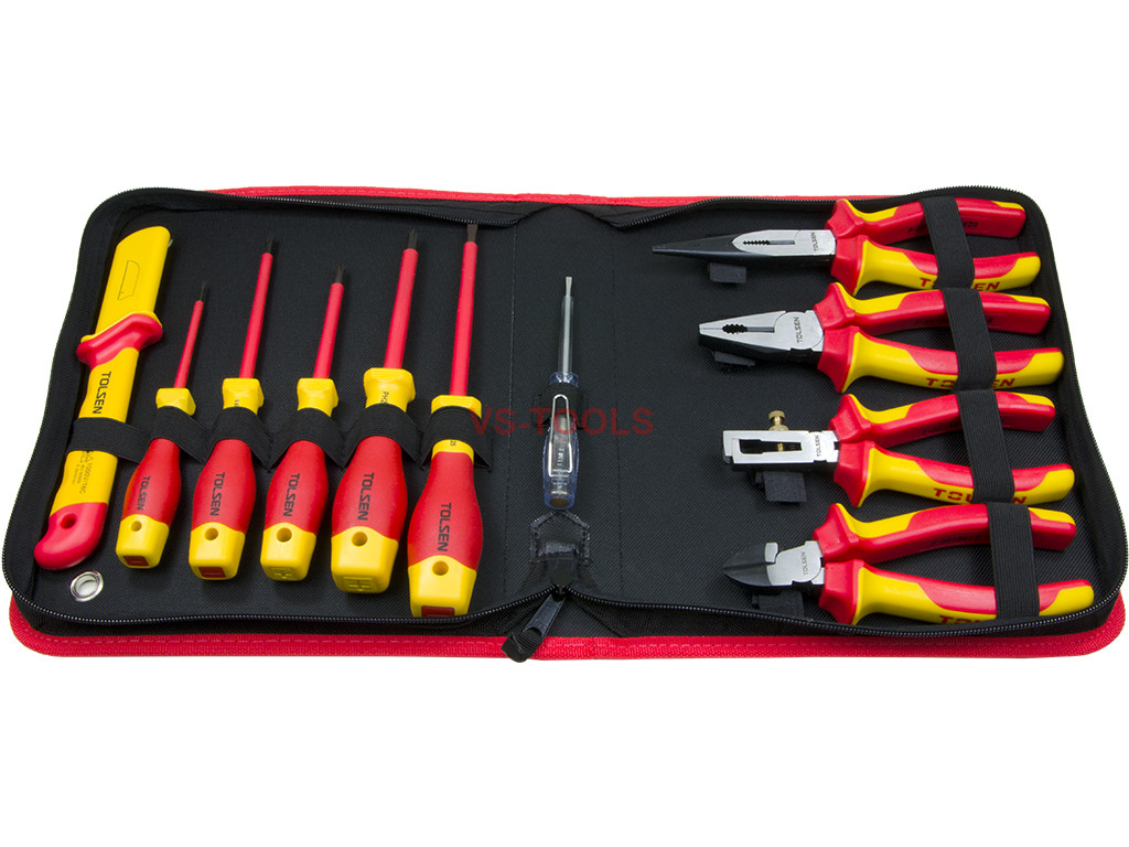 11 Pc VDE Insulated Screwdrivers  Pliers Cutter Tool Set Hilka 34688011 