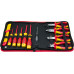 11pcs VDE Insulated Hand Tools Pliers Cable Stripper Screwdrivers Set