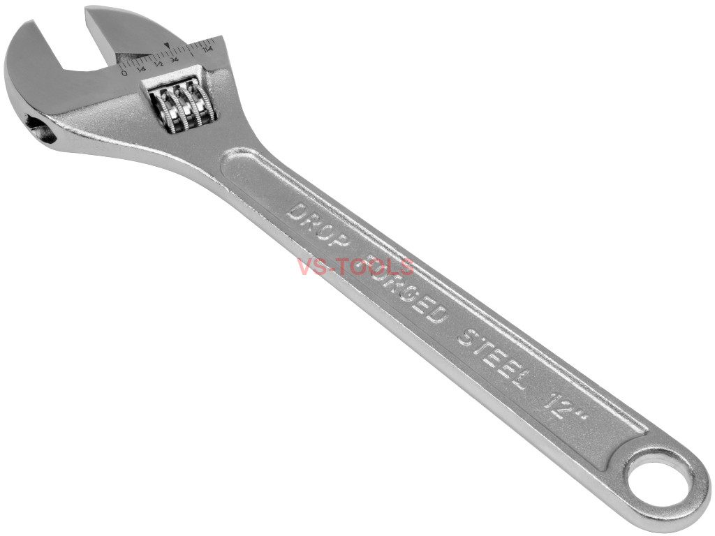 Adjustable Wrench 12" 300mm Small Large Wrench Spanner Forged Steel 