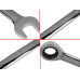 13mm Metric Chromed Ratchet Gear Spanner Fixed Head Combination Wrench