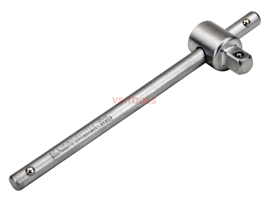 1/4" Drive Sliding T-Bar Handle 110mm Adjustable Socket Wrench Chrome SIL348 