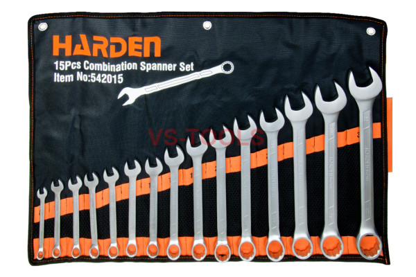 15pcs 8-32mm Open End 12pt Box Metric Combination Wrench Spanner Set