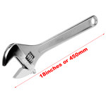 18inch Long Adjustable Jaws Wrench Open End Spanner Large Size Nuts