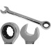 19mm Metric Chromed Ratchet Gear Spanner Fixed Head Combination Wrench