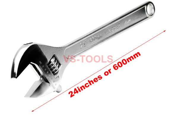 24inch Long Adjustable Jaws Wrench Open End Spanner Large Size Nuts