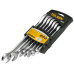 7pcs Metric Gear Spanner Fixed Head Combination Ratchet Wrench Set